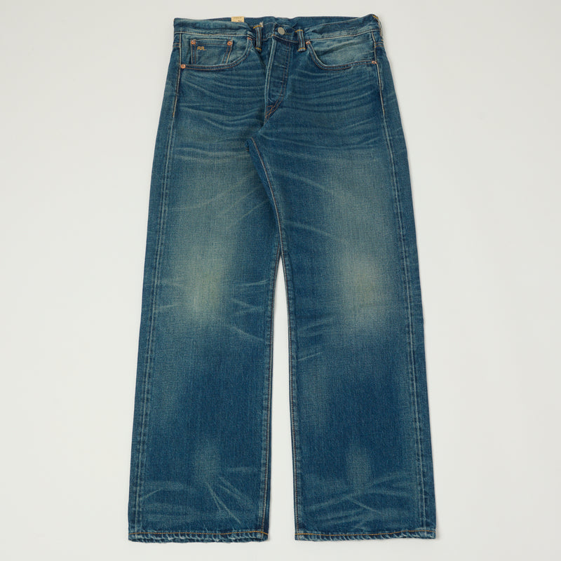 RRL 5-Pocket Selvedge Wide Straight Jean Grandfalls Wash