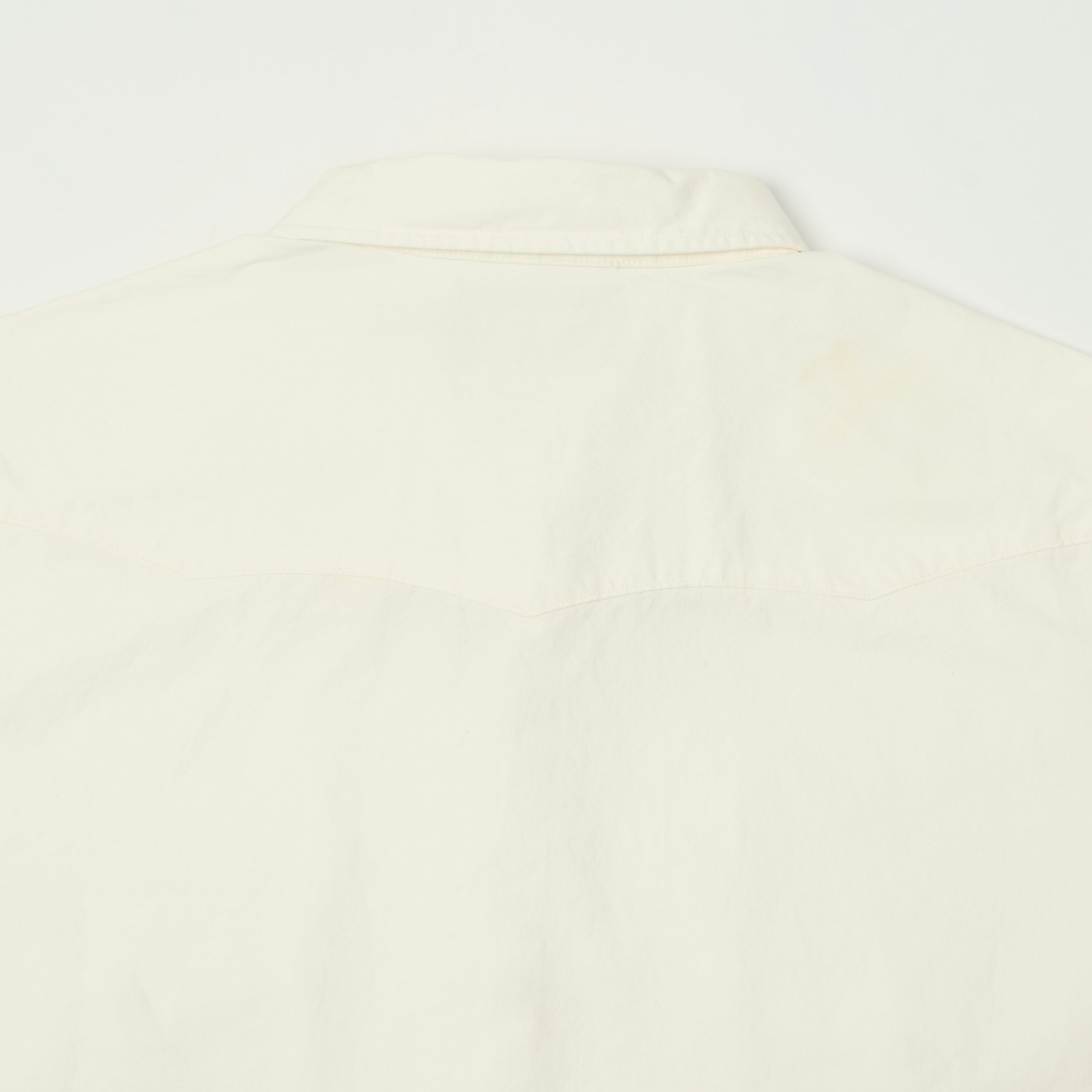 RRL Slim Fit Poplin Western Shirt - White