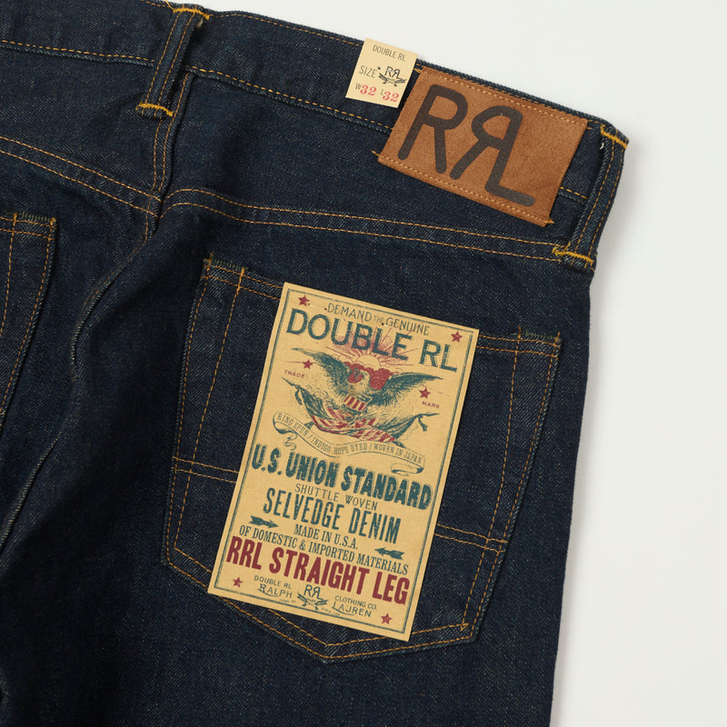 RRL Classic Regular Straight Jean One Wash SON OF A STAG