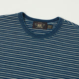 RRL Striped Jacquard T-Shirt - Indigo