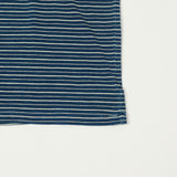 RRL Striped Jacquard T-Shirt - Indigo