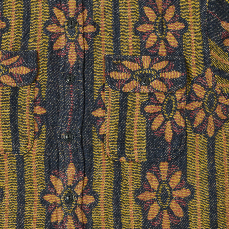 RRL Floral Jacquard Work Shirt - Multi