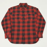 RRL Plaid Twill Workshirt - Red/Black