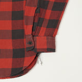 RRL Plaid Twill Workshirt - Red/Black