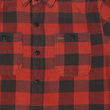 RRL Plaid Twill Workshirt - Red/Black