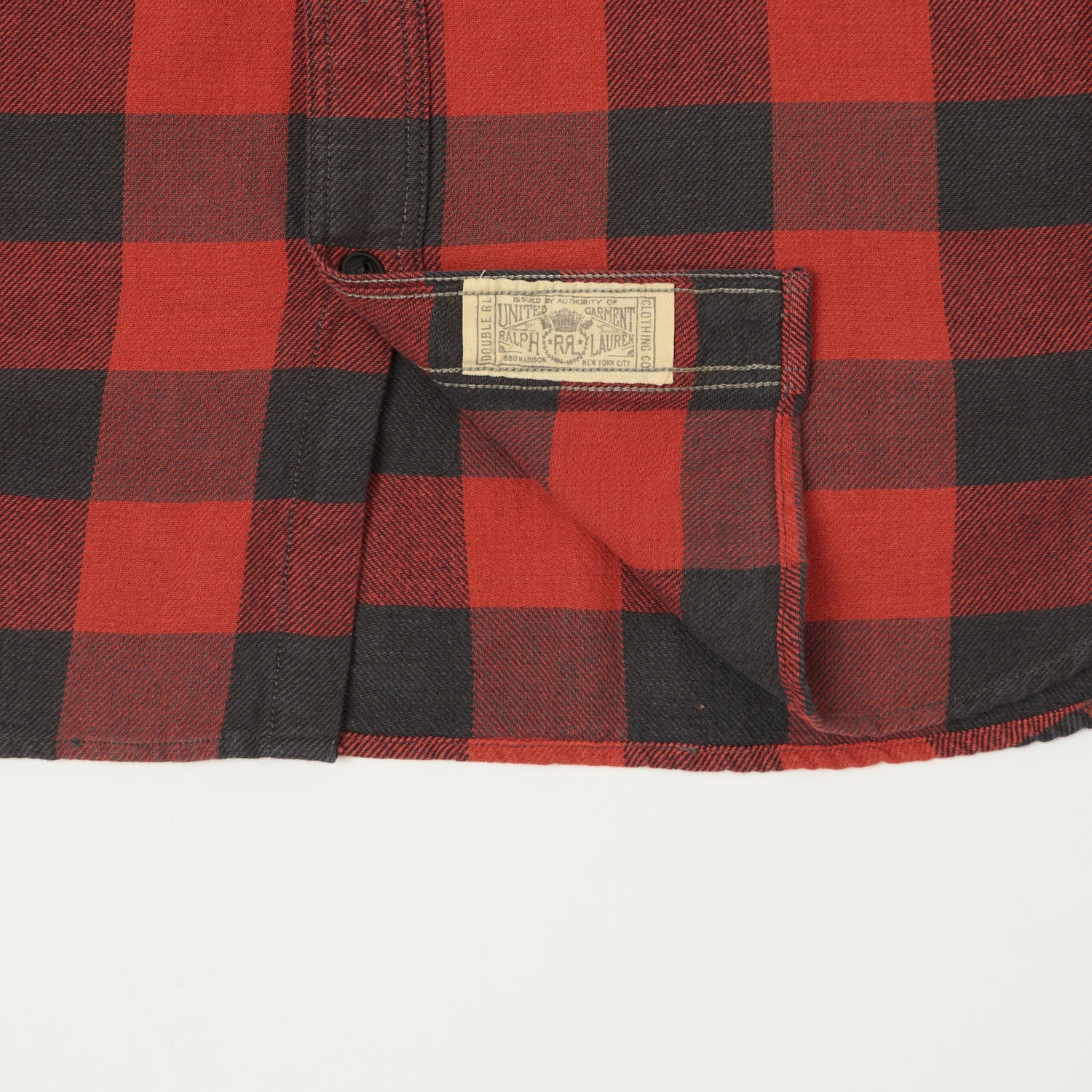 RRL Plaid Twill Workshirt - Red/Black – SON OF A STAG