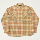 RRL Plaid Twill Workshirt - Orange Multi