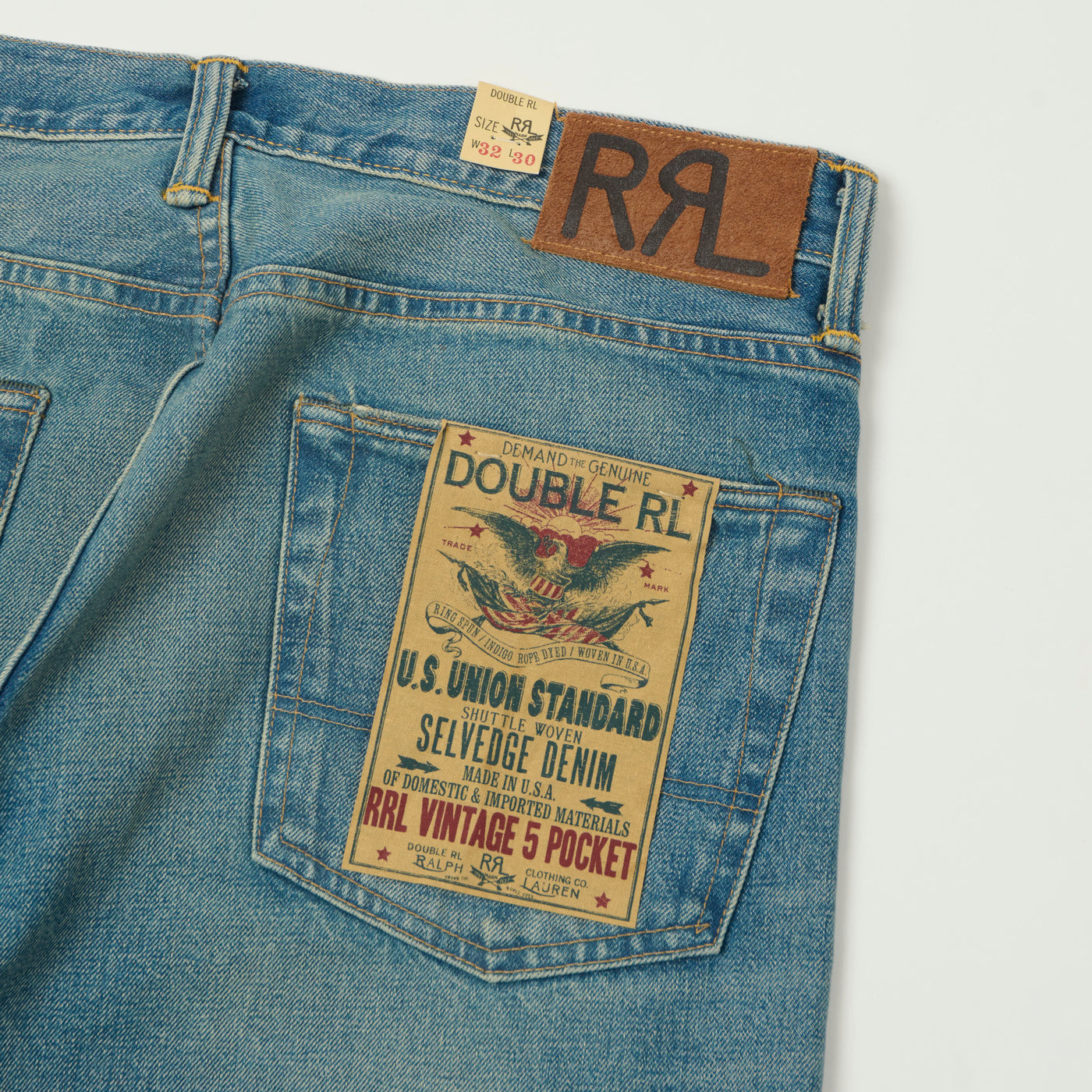 RRL Vintage 5-Pocket 14oz Wide Straight Jean - Midlands Wash