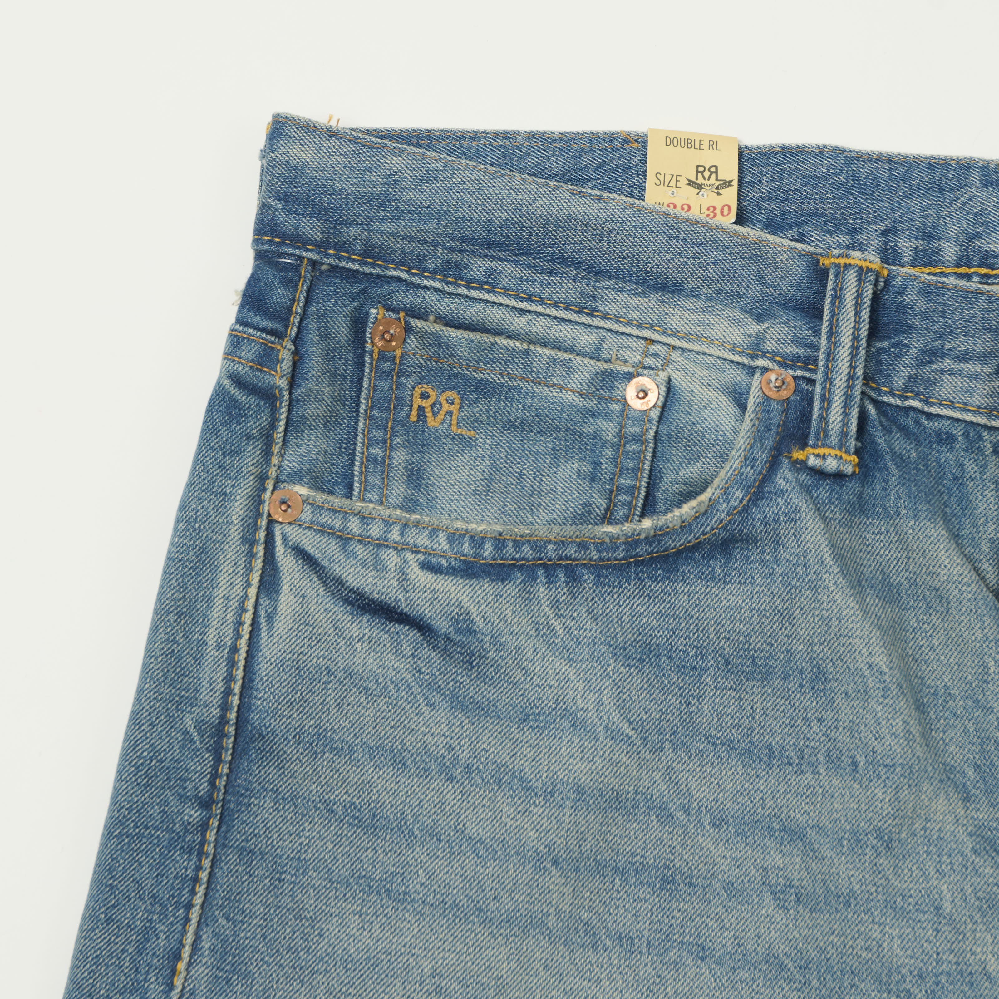 RRL Vintage 5-Pocket 14oz Wide Straight Jean - Midlands Wash