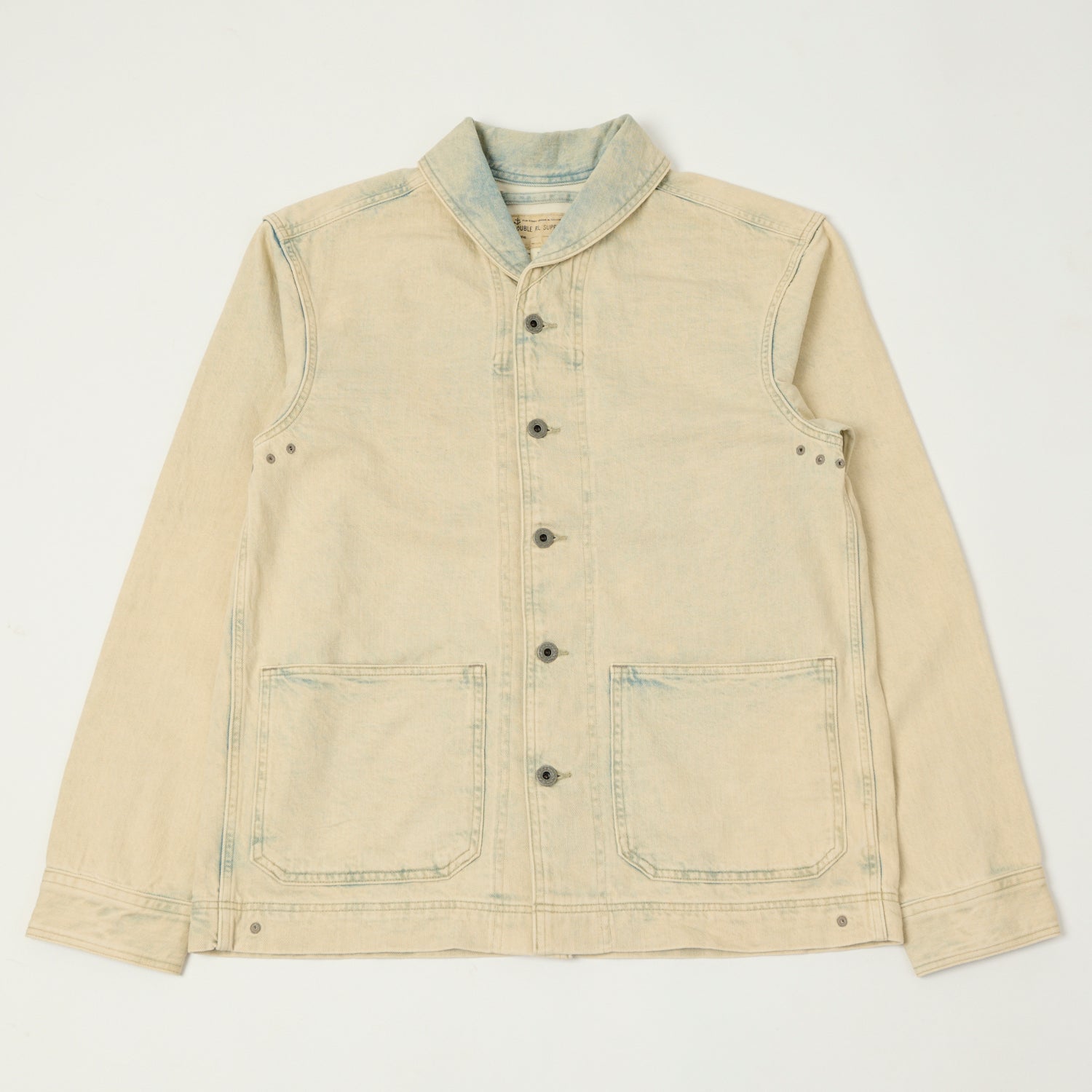 RRL Shawl Collar Overshirt - Faded Indigo