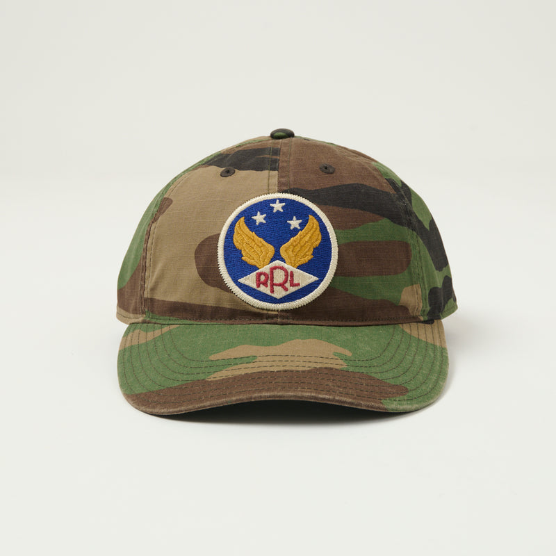 RRL Winged-Logo Cap - Woodland Camo