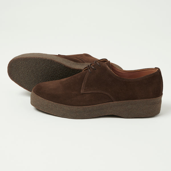 Sanders & Sanders Japan Collection Brit Shoe - Chocolate Brown Suede