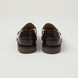 Sanders Butt Seam Loafer Shoe - Burgundy Polishing Leather