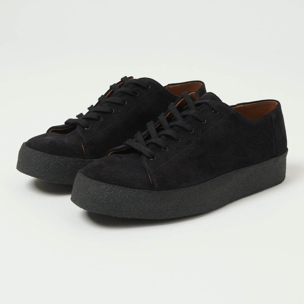 Black suede tennis hot sale shoes