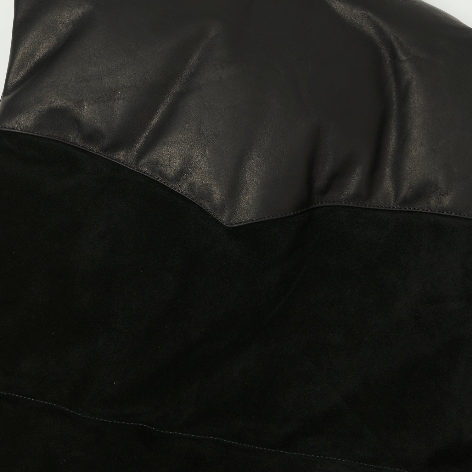 Shangri-La Heritage 'Bivacco' Suede Western Down Vest - Black