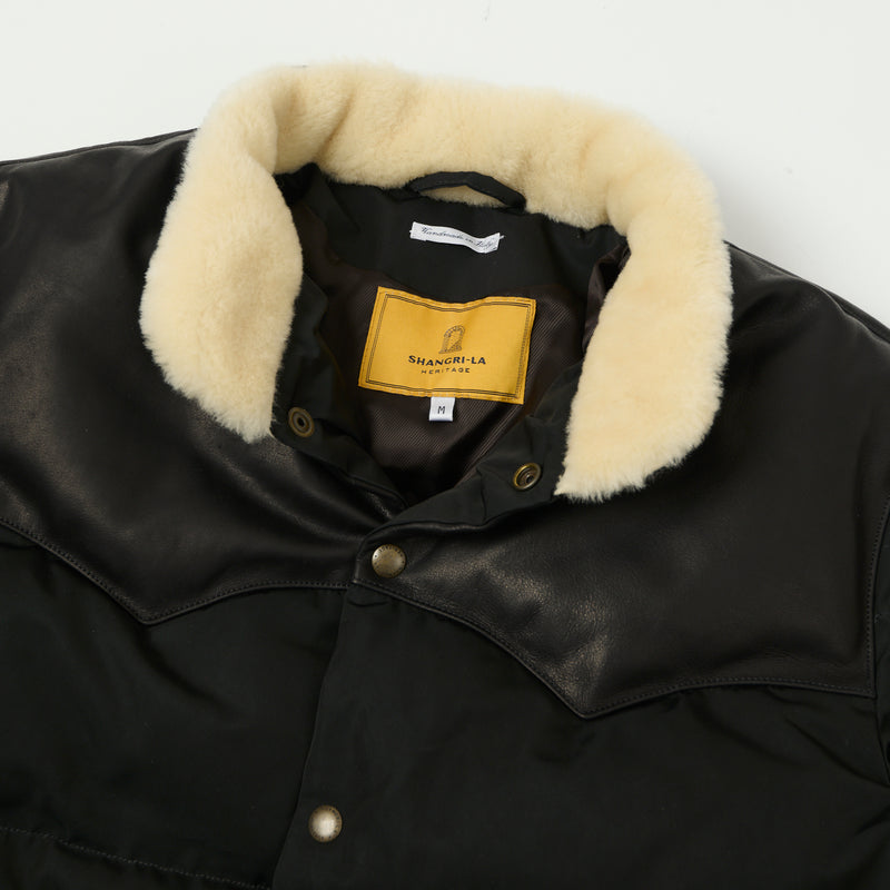 Shangri-La Heritage 'Bivacco' Western Down Jacket Black Giubbino