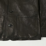 Shangri-La Heritage 'Enzo' Leather Car Coat - Black