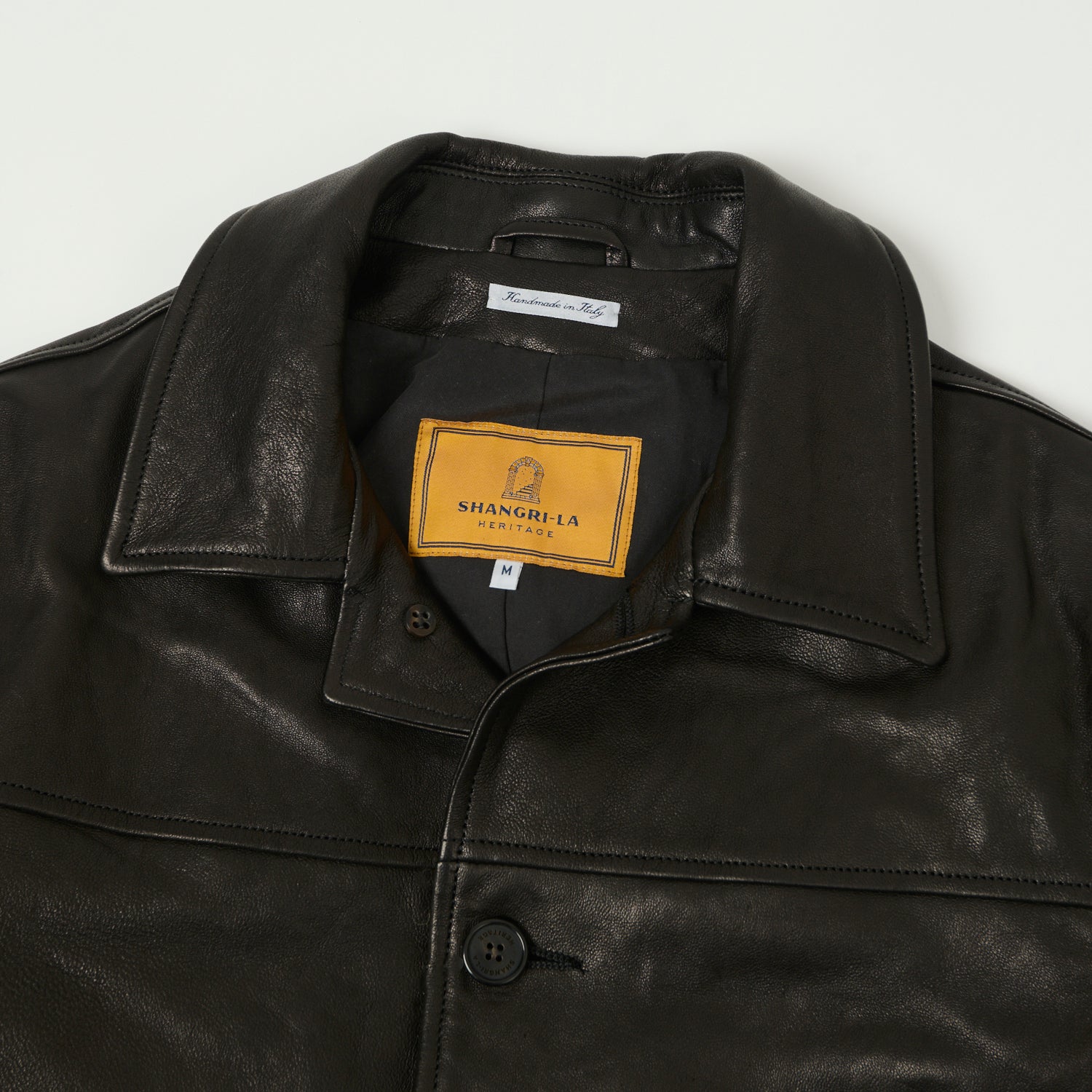 Shangri-La Heritage 'Enzo' Leather Car Coat - Black – SON OF A STAG