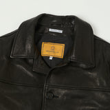 Shangri-La Heritage 'Enzo' Leather Car Coat - Black