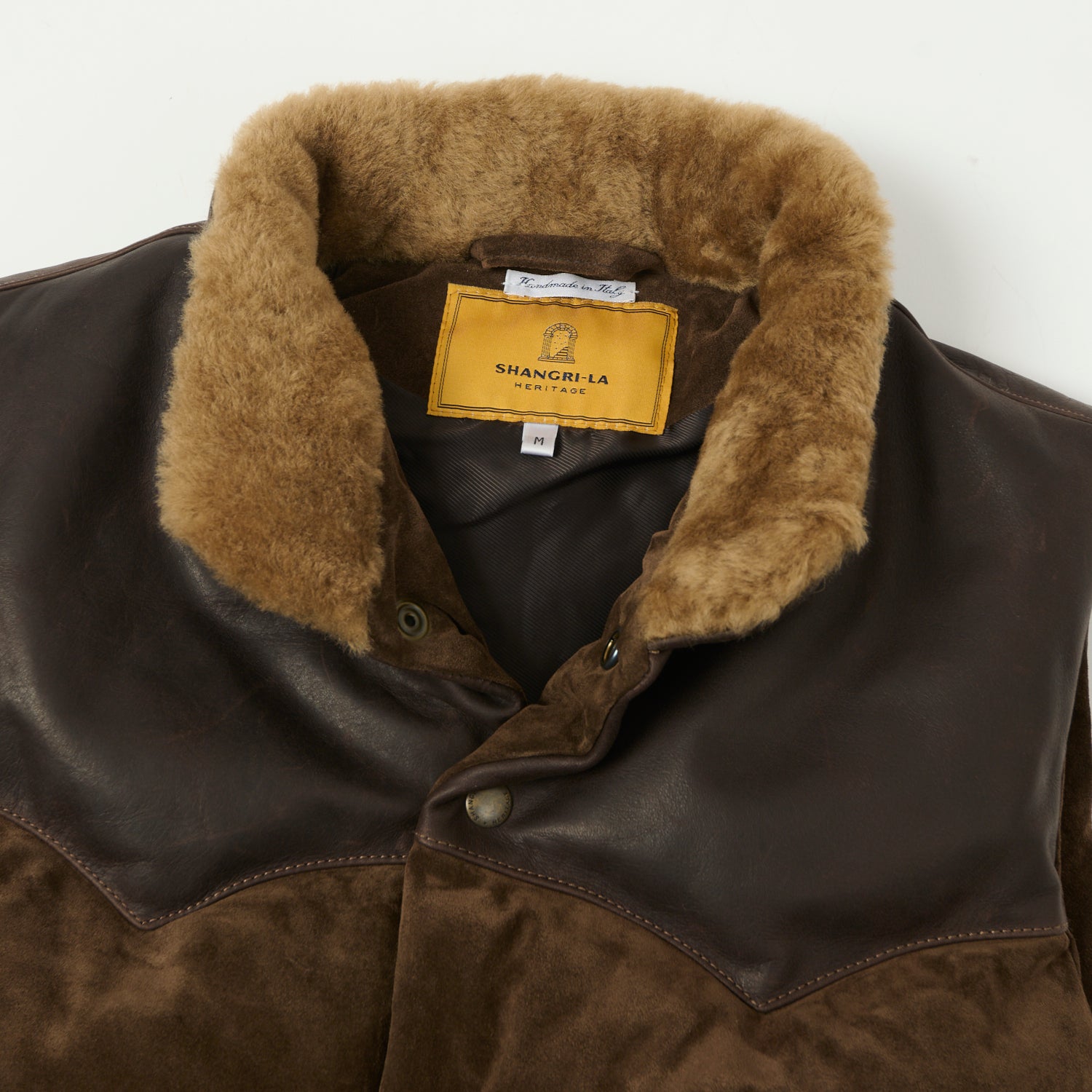 Shangri-La Heritage 'Bivacco' Suede Western Down Vest - Testa di