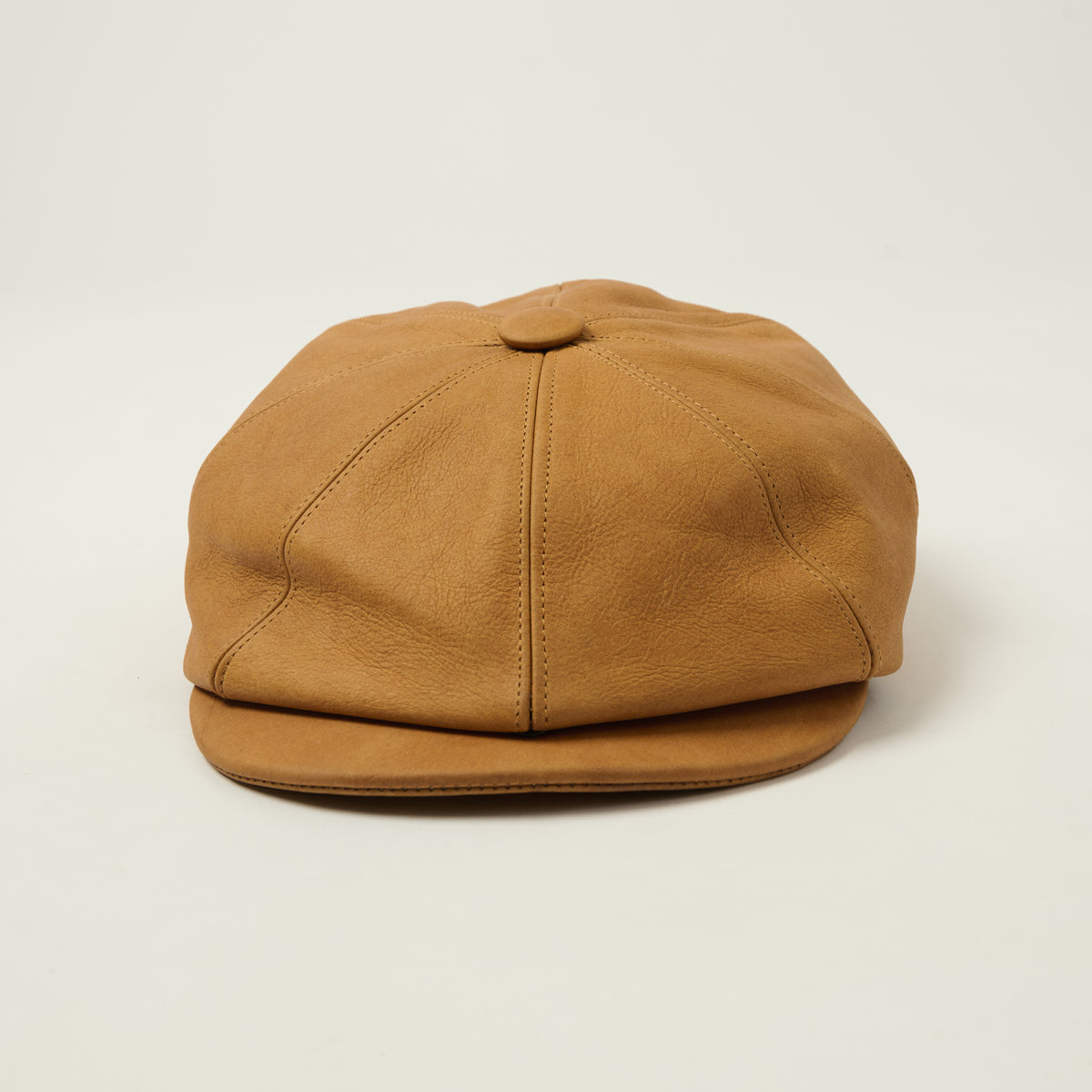Shangri-La Heritage 'Outlaw' Nubuck 8-Panel Riders Cap - Brown