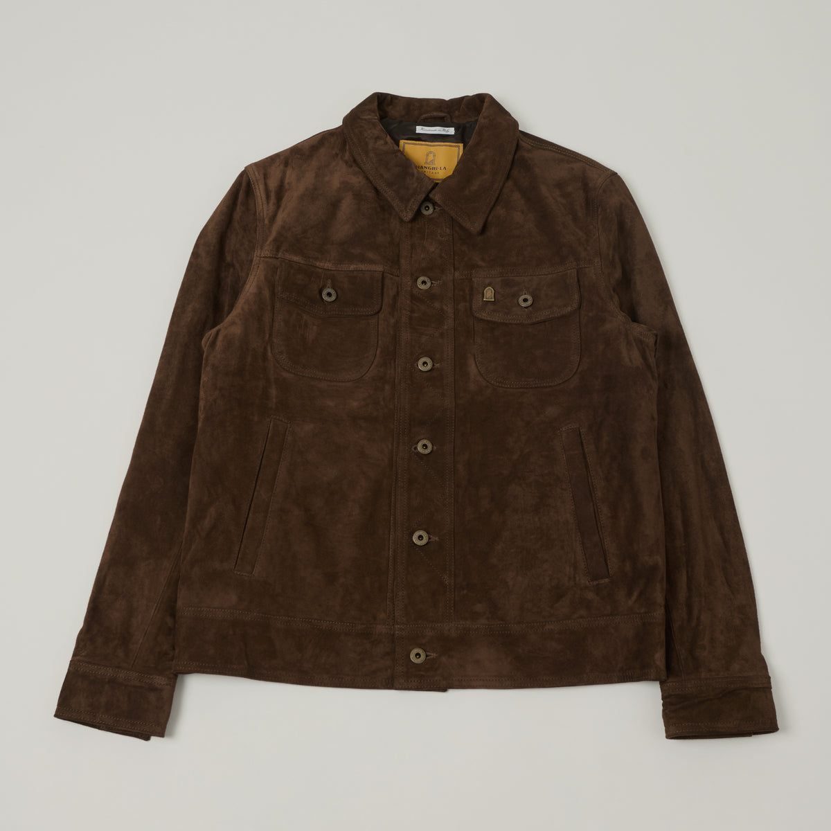 Shangri-La Heritage 'Terracotta' Suede Jacket - Brown