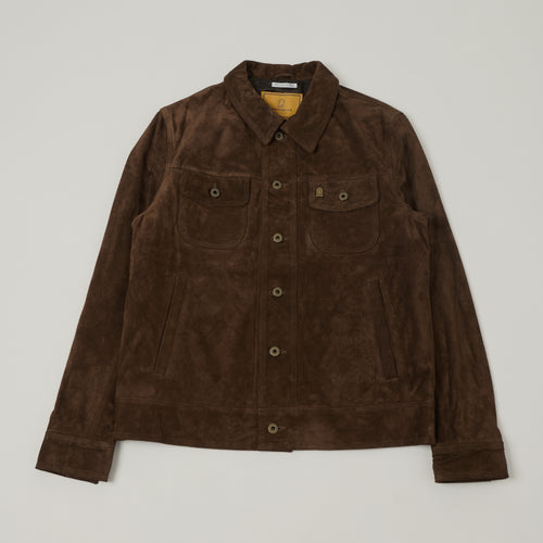 Shangri-La Heritage 'Terracotta' Suede Jacket - Brown