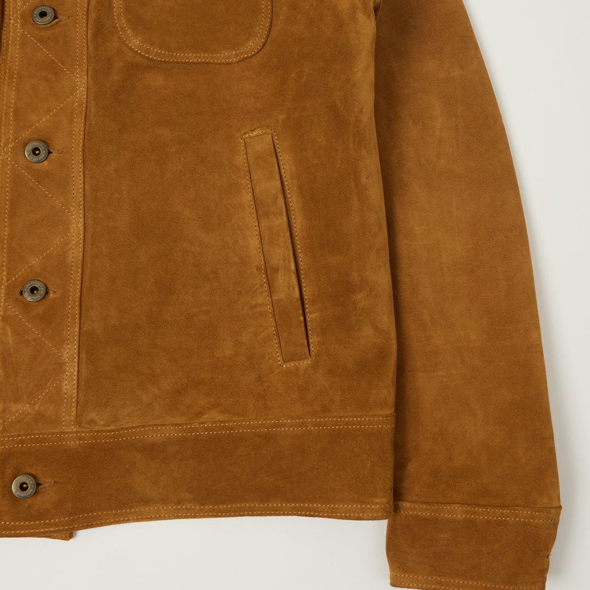 Shangri-La Heritage 'Terracotta' Suede Jacket - Cognac