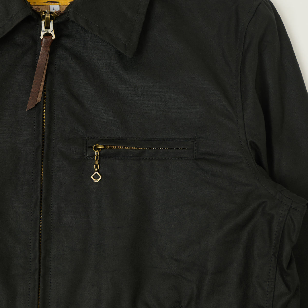 Shangri-La Heritage 'Varenne' Waxed Canvas Jacket - Black