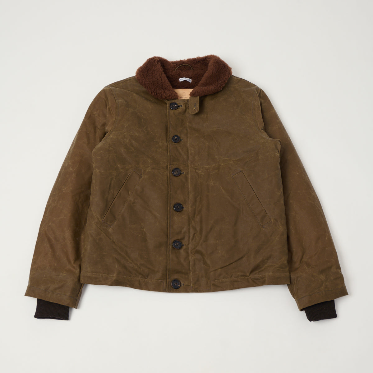 Shangri-La Heritage Waxed Canvas N-1 Deck Jacket - Tan
