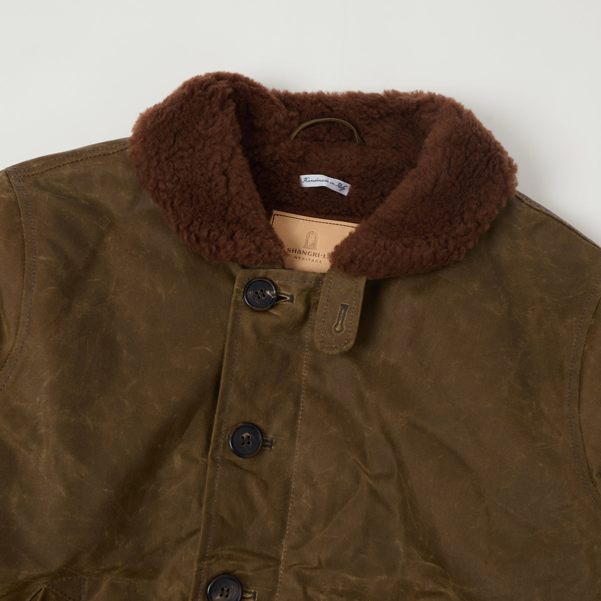 Shangri-La Heritage Waxed Canvas N-1 Deck Jacket - Tan