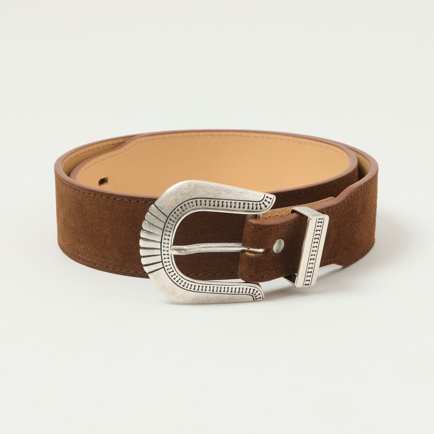 Shangri-La Heritage 'Rodeo' Leather Belt - Cognac Suede