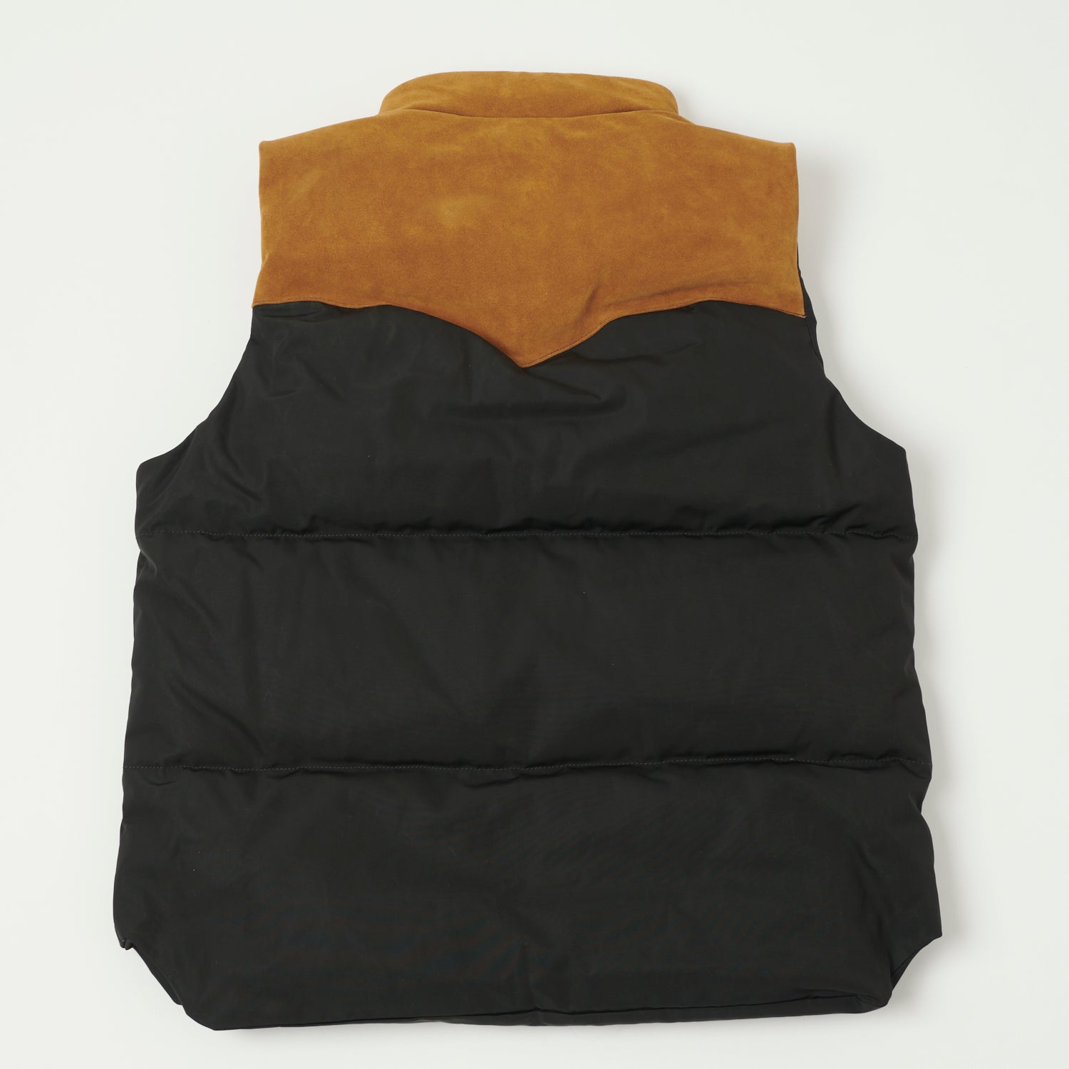 Shangri-La Heritage 'Bivacco' Western Down Vest - Black/Beige
