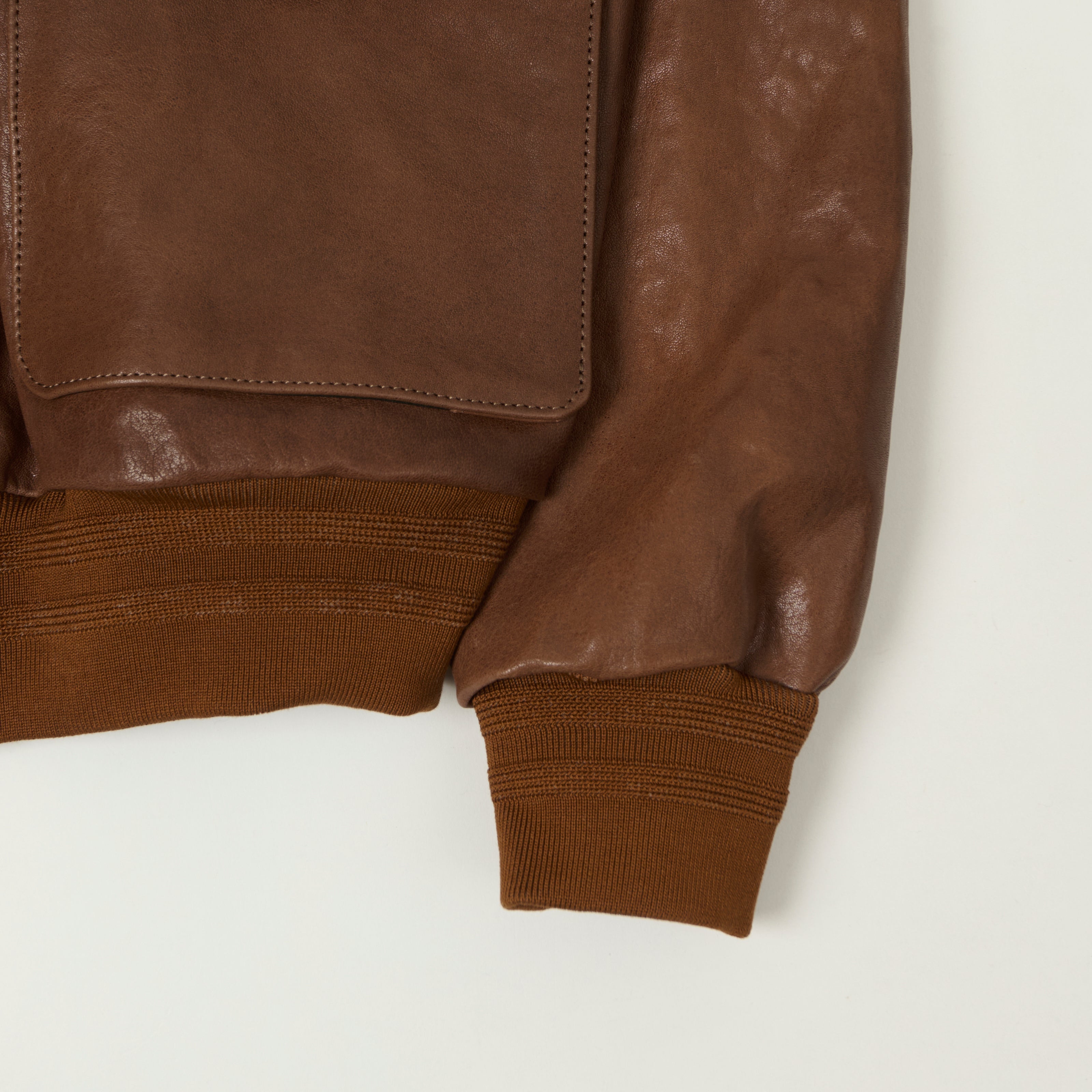 Shangri-La Heritage 'Don Gentile' Leather A-2 Flight Jacket - Seal Brown