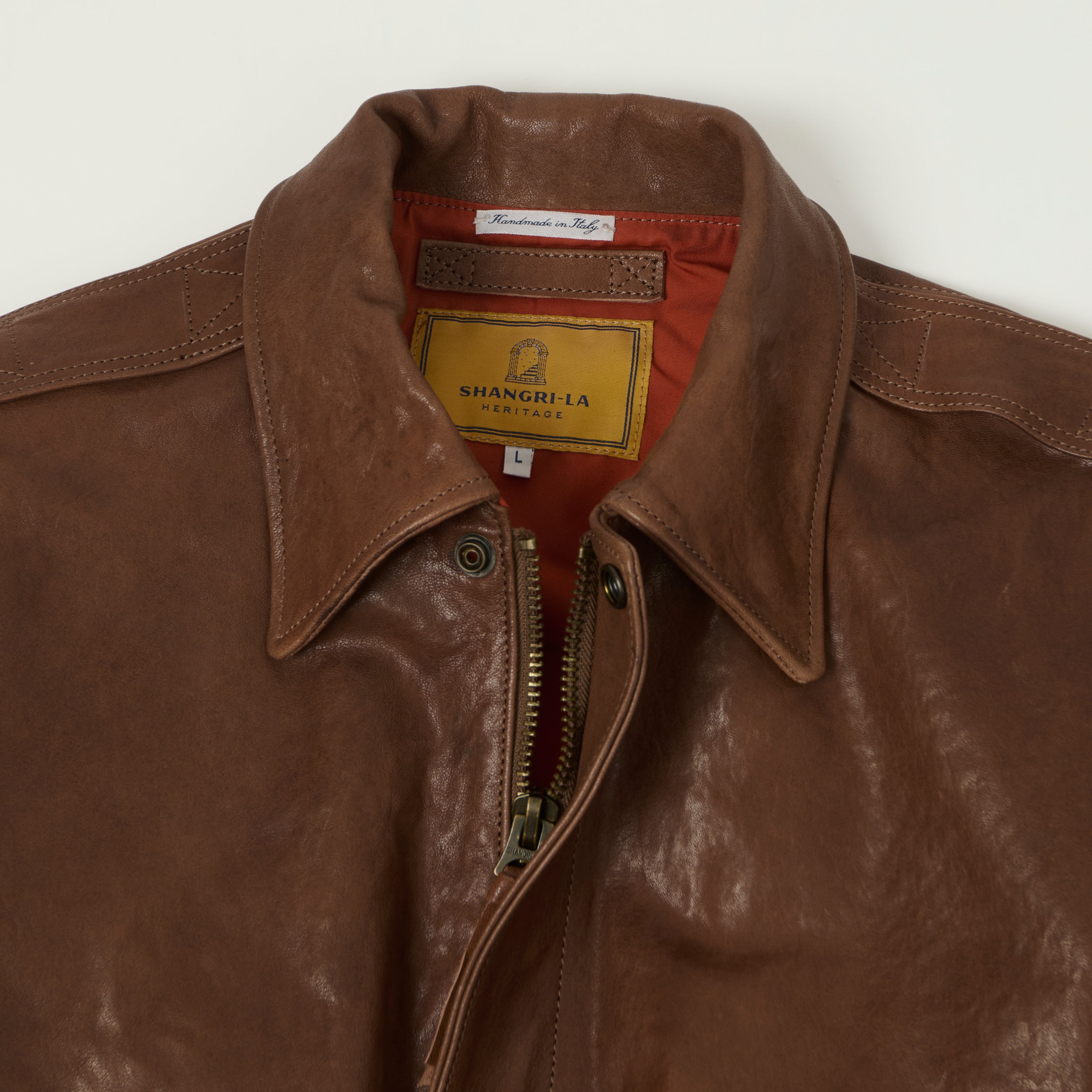 Shangri-La Heritage 'Don Gentile' Leather A-2 Flight Jacket - Seal