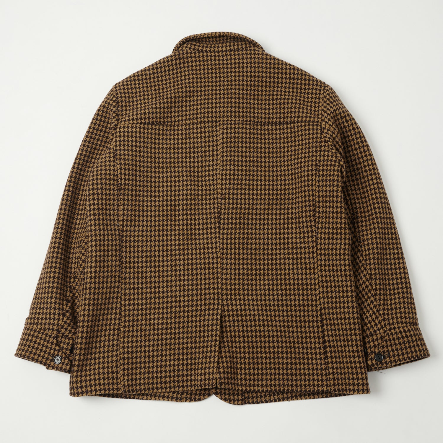 Shangri-La Heritage 'Enzo' Wool Car Coat - Gold Pied De Poule