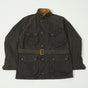 Shangri-La Heritage 'Explorator' Waxed Canvas Motorcycle Jacket - Deep Brown