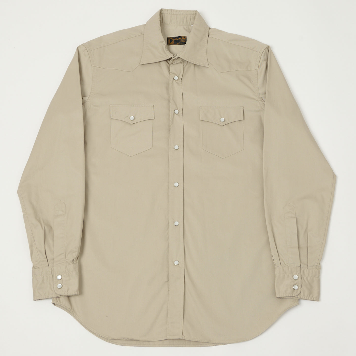 Shangri-La Heritage 'Gonzo' Gabardine Western Shirt - Beige