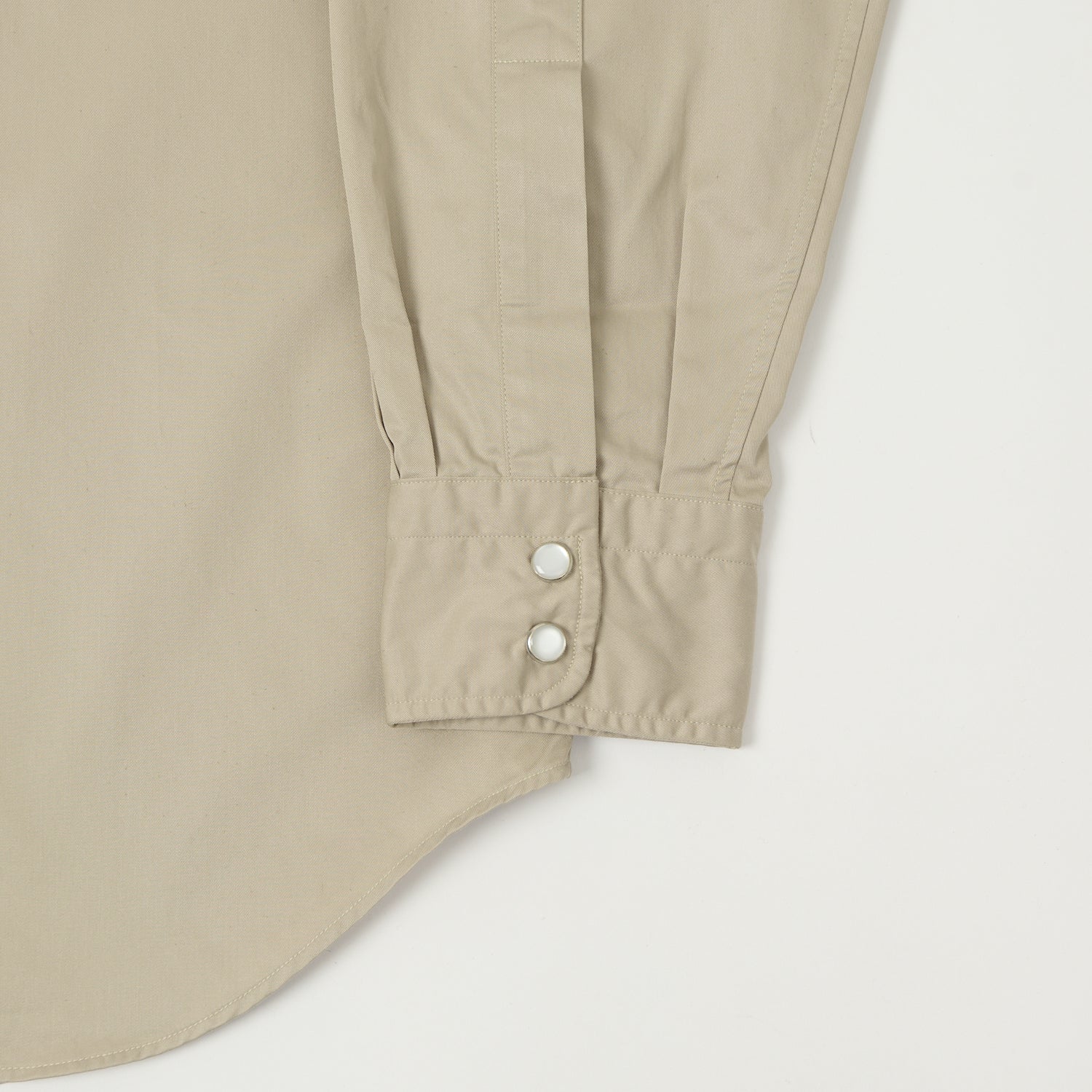 Shangri-La Heritage 'Gonzo' Gabardine Western Shirt - Beige