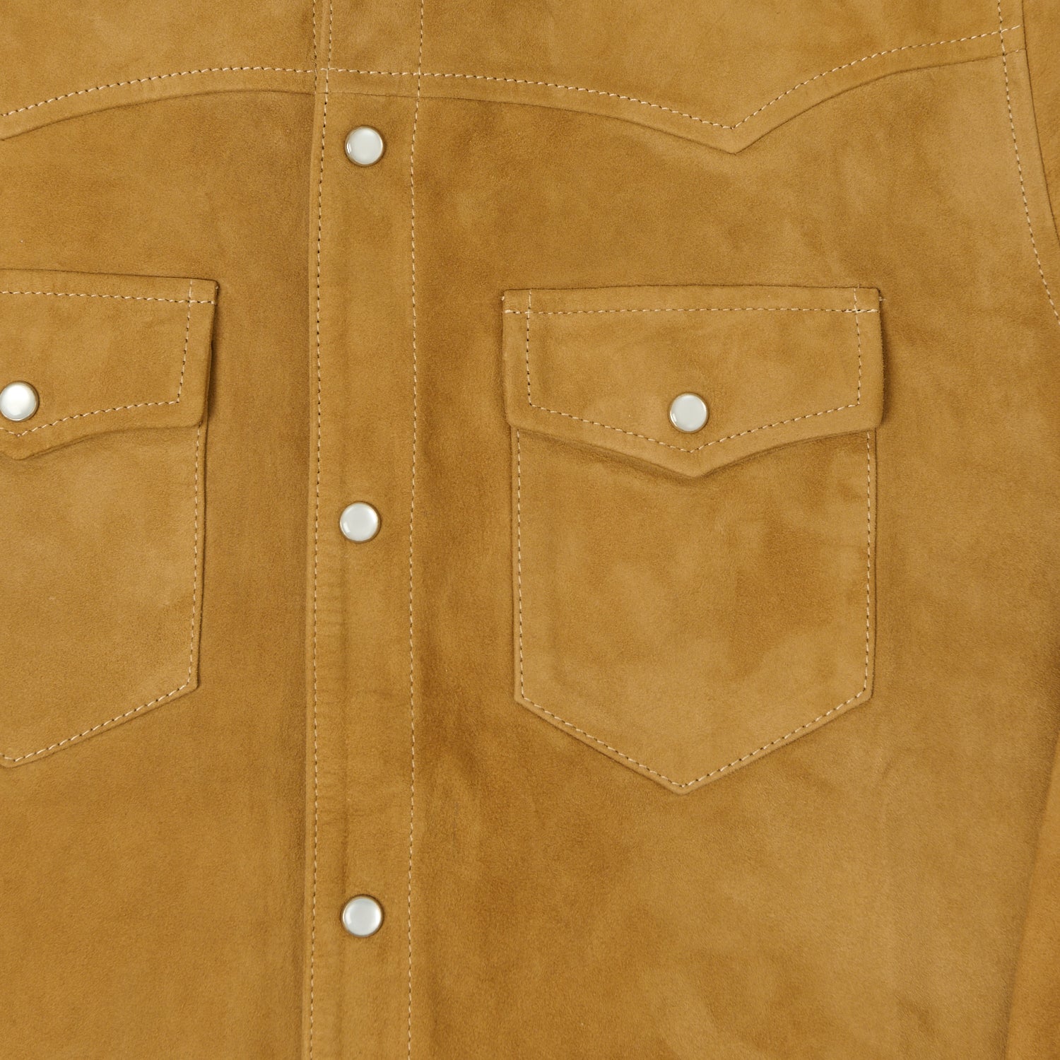 Shangri-La Heritage 'Gonzo' Suede Western Shirt - Sabbia