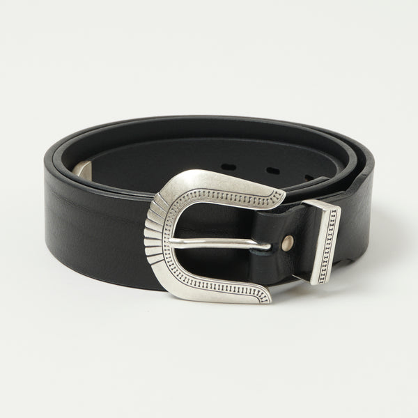 Shangri-La Heritage 'Rodeo' Leather Belt - Black