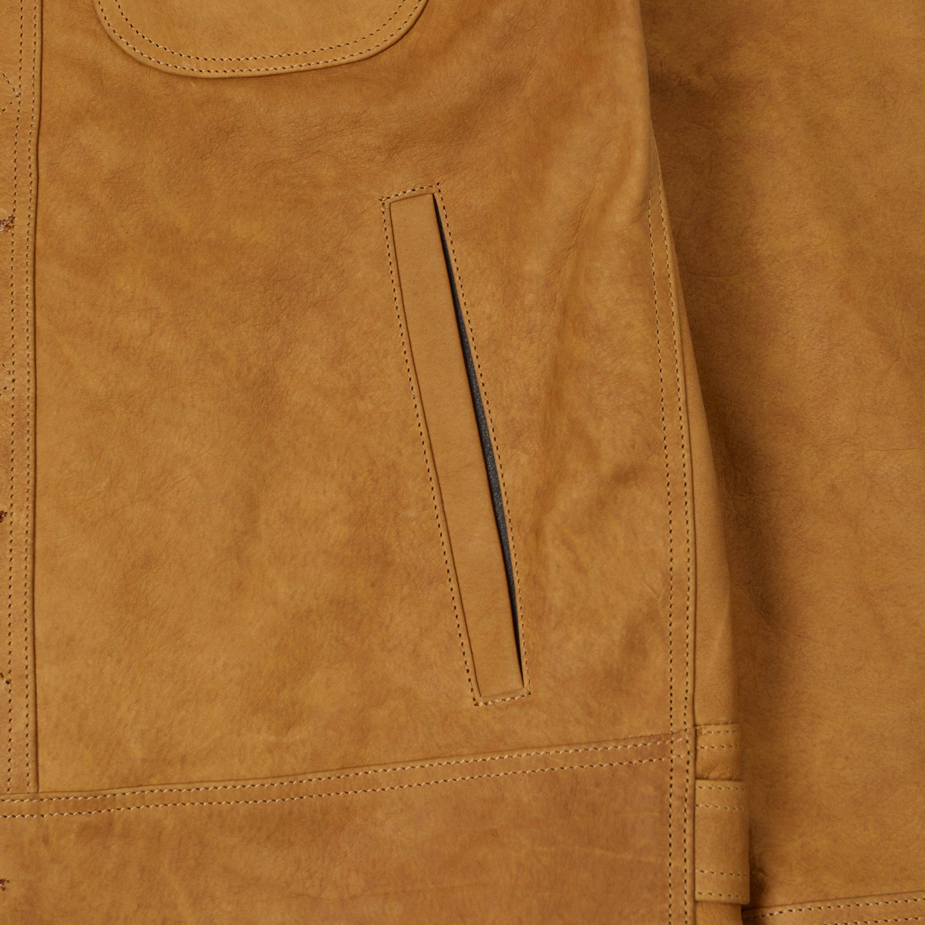 Shangri-La Heritage Nubuck Leather Western Jacket - Terracotta