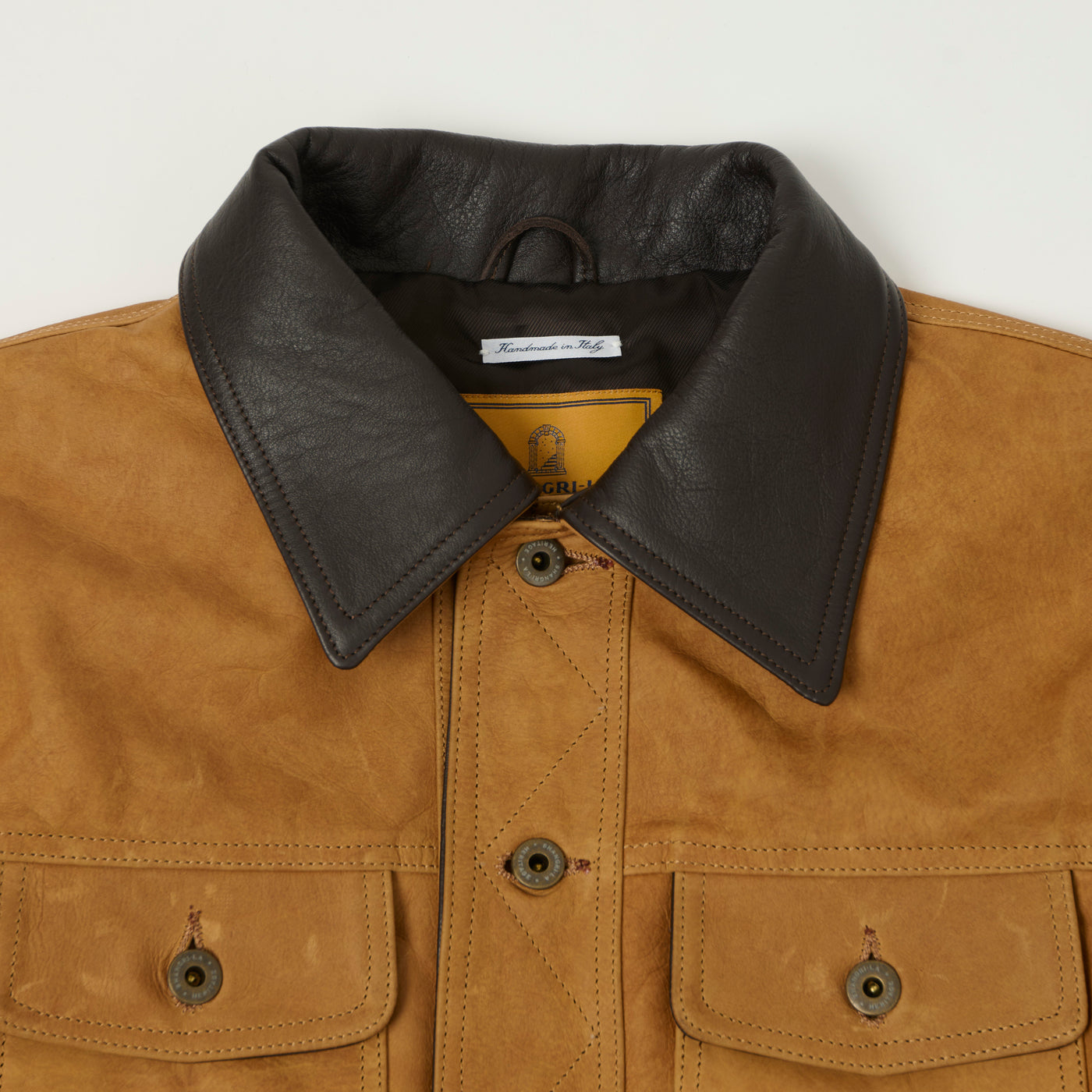 Shangri-La Heritage Nubuck Leather Western Jacket - Terracotta