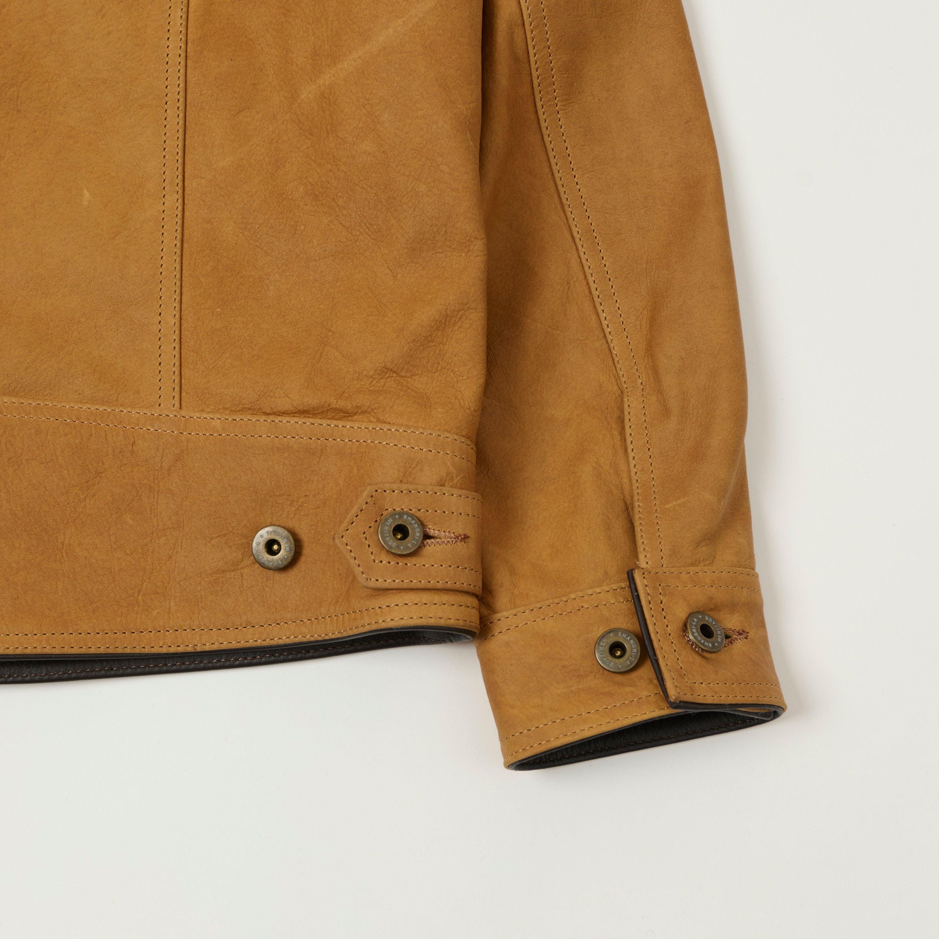 Shangri-La Heritage Nubuck Leather Western Jacket - Terracotta