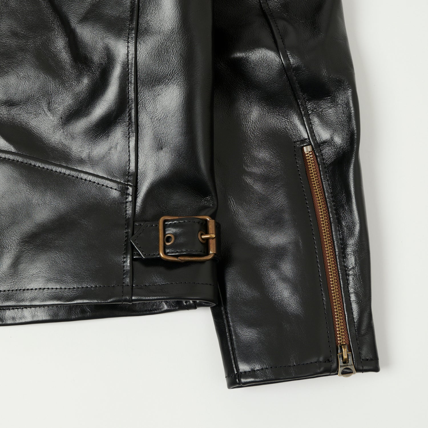 Shangri-La Heritage 'Varenne' Horsehide Leather Jacket - Black