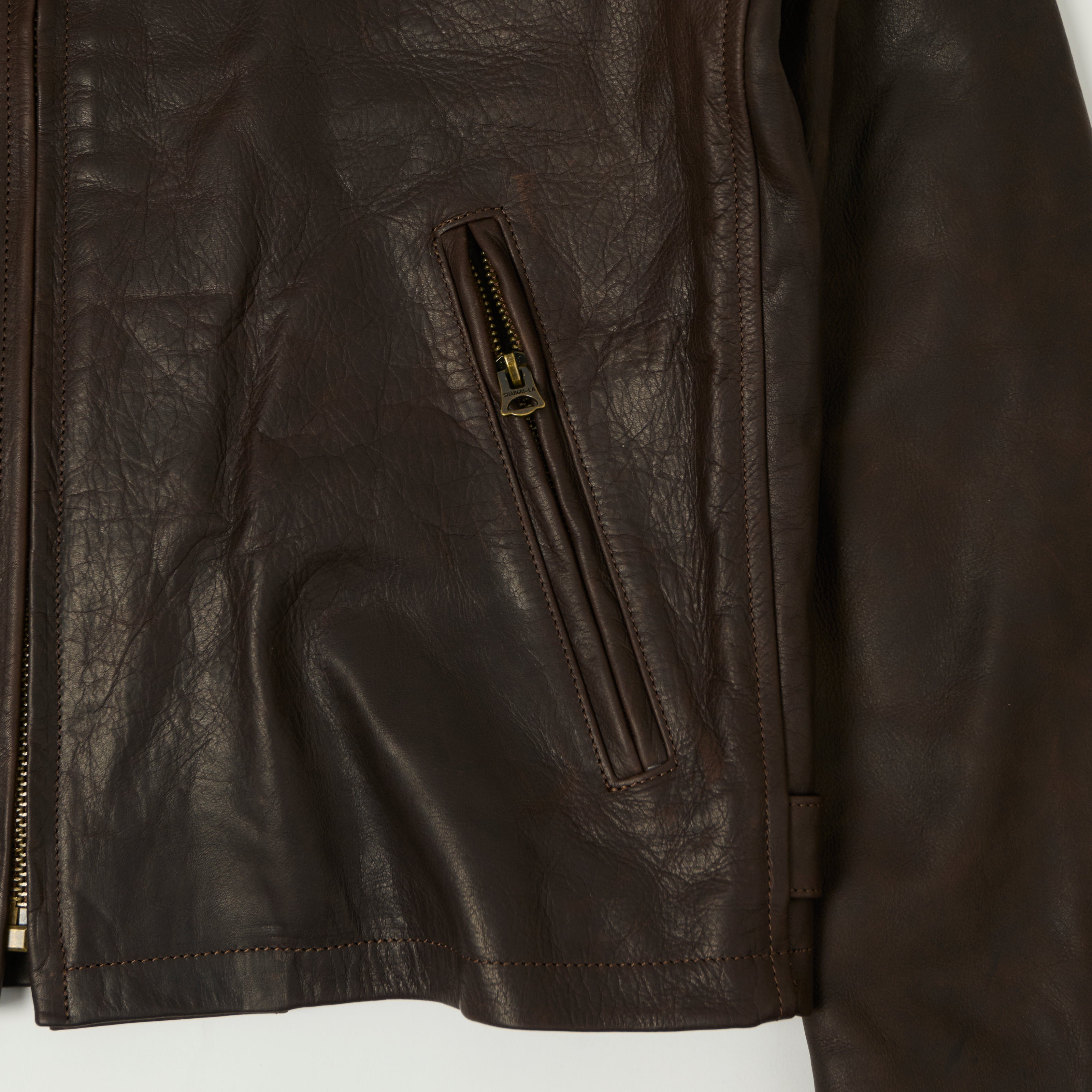 Shangri-La Heritage 'Varenne' Steerhide Leather Jacket - Brown