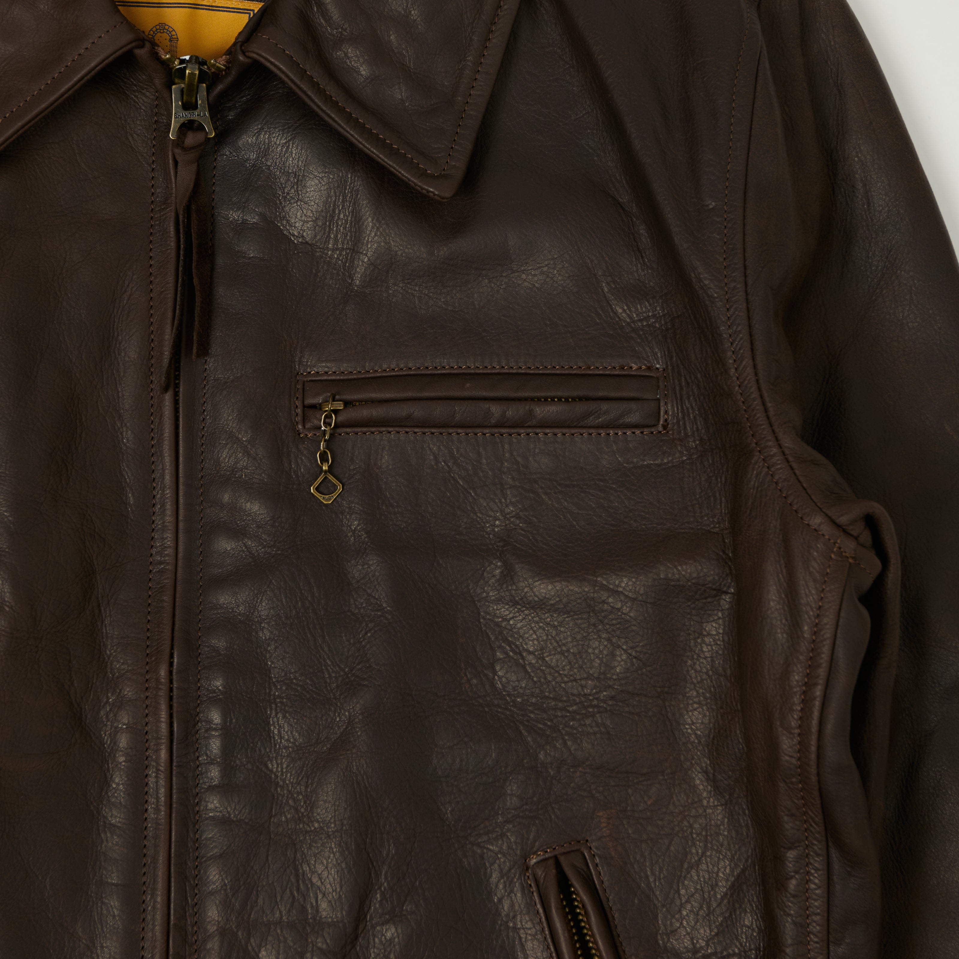Shangri-La Heritage 'Varenne' Steerhide Leather Jacket - Brown