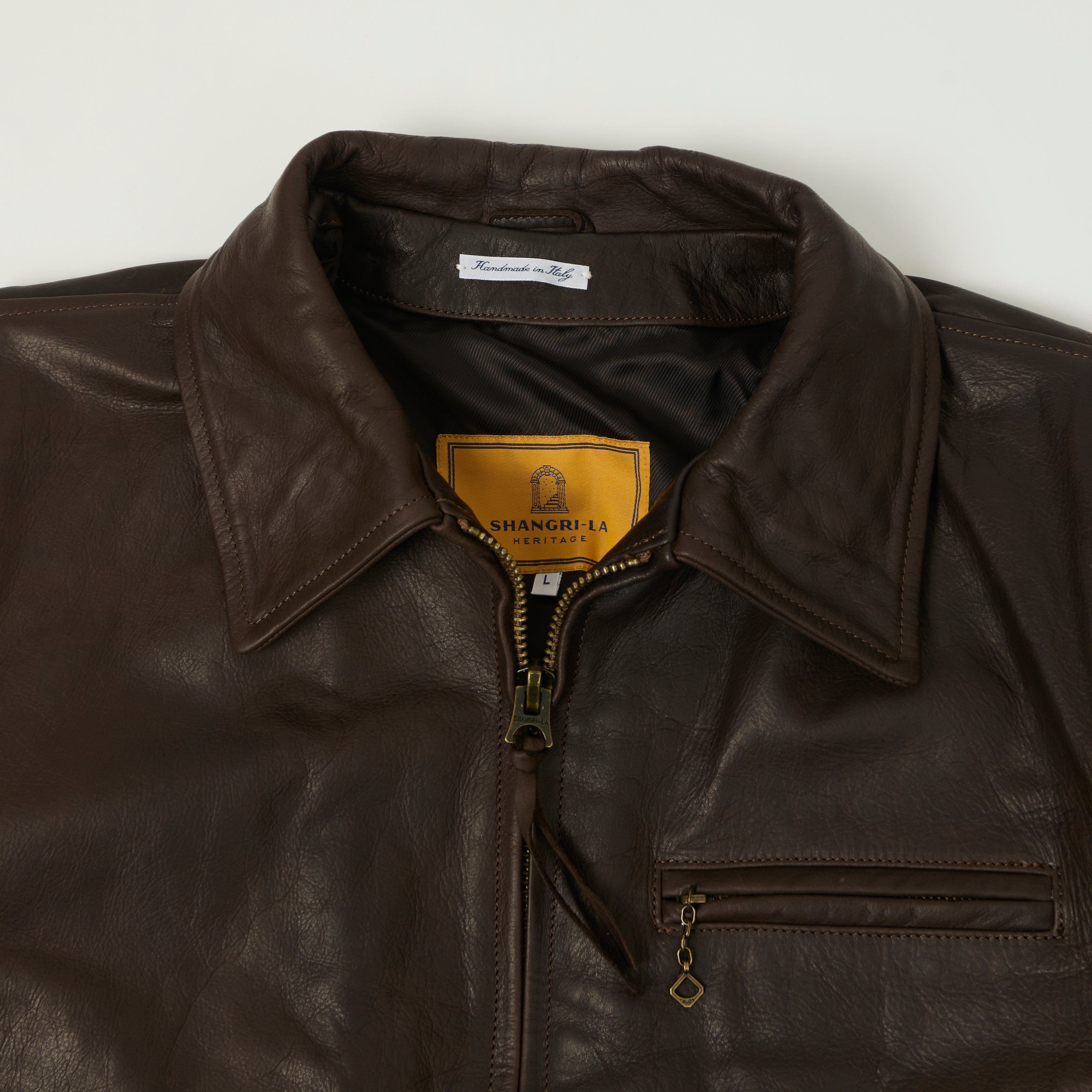 Shangri-La Heritage 'Varenne' Steerhide Leather Jacket - Brown