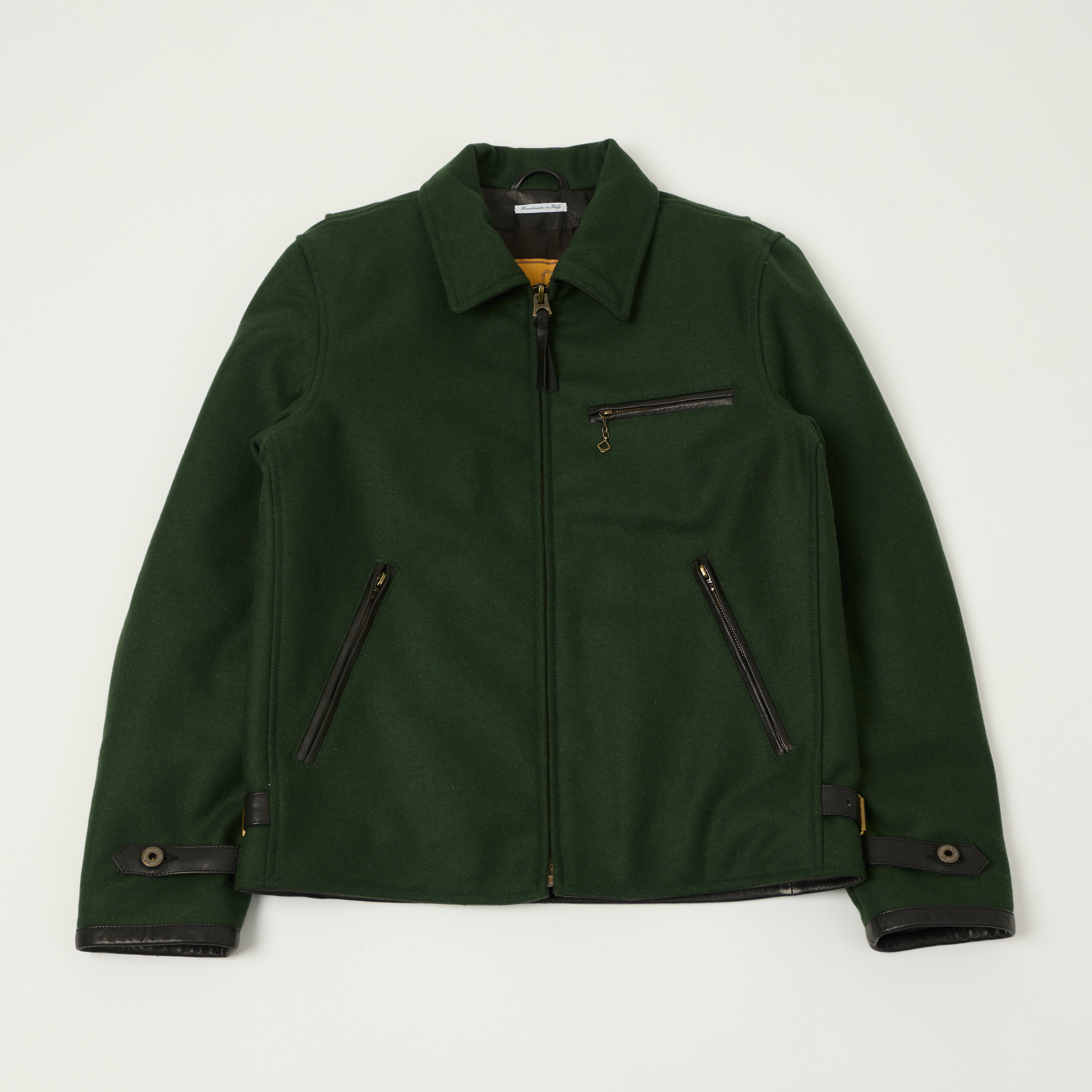 Shangri-La Heritage 'Varenne' Melton Wool Jacket - Forest Green