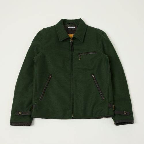 Shangri-La Heritage 'Varenne' Melton Wool Jacket - Forest Green
